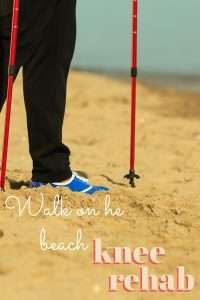 Wak on the beach! Click here for more guilt free summer activities after knee replacement 
