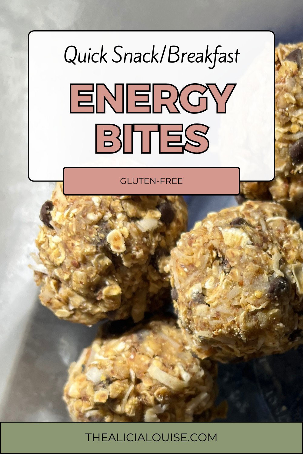 Quick Snack/Breakfast Gluten-Free Energy Bites