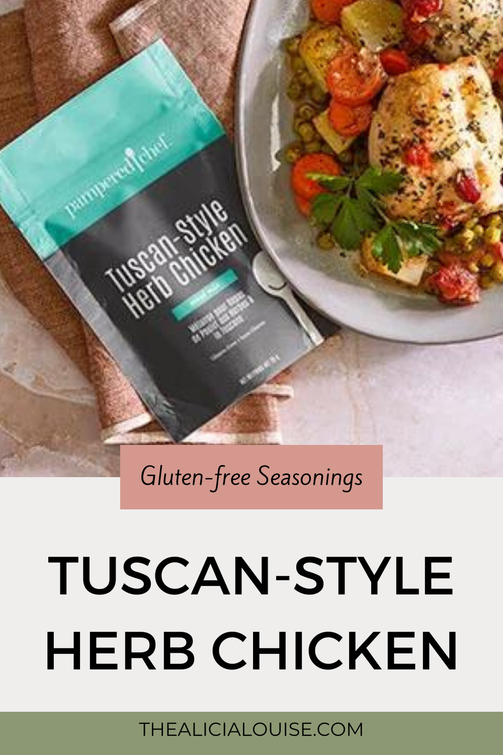 Tuscan Herb Chicken Mix Get the flavors of Tuscany right in your own kitchen! You'll get three packs of our custom meal mix-a perfect mix of garlic, rosemary, basil, parsley, and more-for delicious meals that have all the depth of flavors you get from a restaurant but made easily and quickly at home.