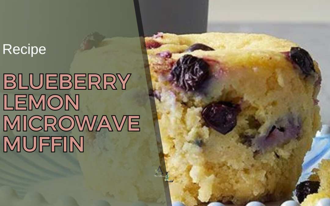 Blueberry Lemon Microwave Muffin